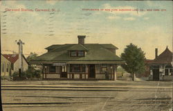 Garwood Station New Jersey Postcard Postcard Postcard