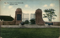 New Gate at Fort ZGriswold Groton, CT Postcard Postcard Postcard