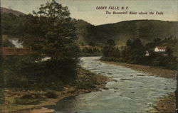 Beaverkill River Above the Falls Cooks Falls, NY Postcard Postcard Postcard