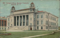 Carnegie Library, Syracuse University Postcard