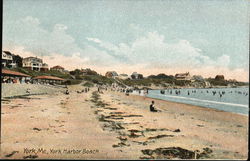 York Harbor Beach Postcard