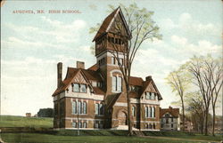 High School Augusta, ME Postcard Postcard Postcard