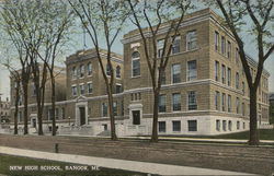 New High School Bangor, ME Postcard Postcard Postcard