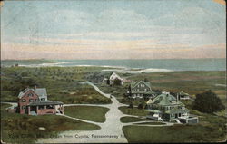 Ocean from Cupola, Passaconaway Inn York Cliffs, ME Postcard Postcard Postcard