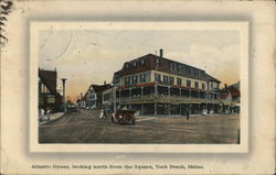 Atlantic House, Looking North From the Square York Beach, ME Postcard Postcard Postcard