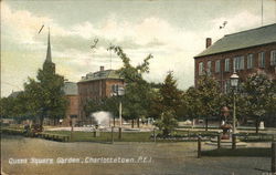 Queen Street Garden Charlottetown, PE Canada Prince Edward Island Postcard Postcard Postcard