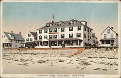 Hiawatha Hotel, Long Beach York, ME Postcard Postcard Postcard