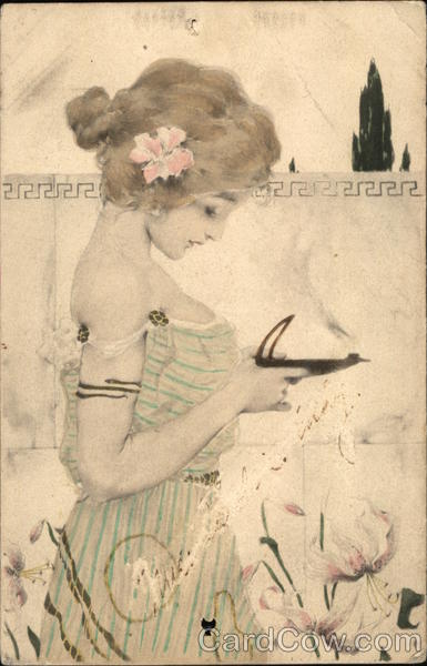 Maid of Athens Raphael Kirchner Postcard