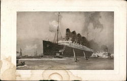 R. M. S. Lusitania and Mauretania Cruise Ships Postcard Postcard Postcard