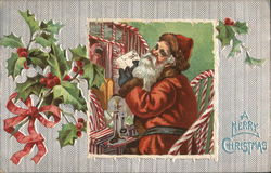 A Merry Christmas Santa Claus Postcard Postcard Postcard