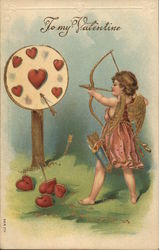 To My Valentine Cupid Postcard Postcard Postcard