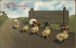 Easter Greetings Postcard