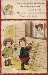 Boys and Girl Postcard