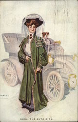 The Auto Girl Cars Postcard Postcard Postcard