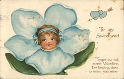 To My Sweetheart Postcard