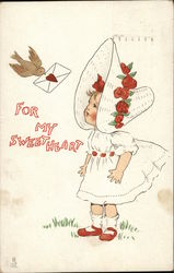 For My Sweetheart Postcard