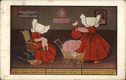 Sunbonnet Twins - On Wednesday Morn Sunbonnet Babies Postcard Postcard Postcard