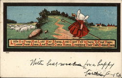 Little Bo Peep Postcard