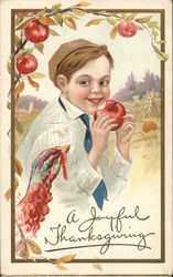 A Joyful Thanksgiving Children Postcard Postcard Postcard