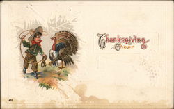 Thanksgiving Cheer Children Postcard Postcard Postcard