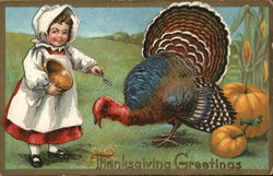 Thanksgiving Greetings Turkeys Postcard Postcard Postcard