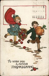 To Wish You A Joyous Thanksgiving Postcard