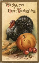 Wishing You A Happy Thanksgiving Postcard