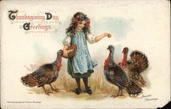 Thanksgiving Day Greetings Postcard