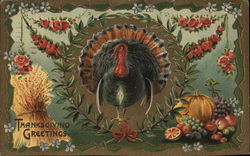 Thanksgiving Greetings Postcard