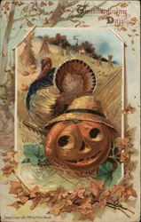 Thanksgiving Day Turkeys Postcard Postcard Postcard