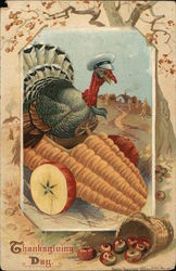 Thanksgiving Day Turkeys Postcard Postcard Postcard