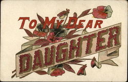 To My Dear Daughter Postcard