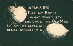 Adam & Eve Postcard