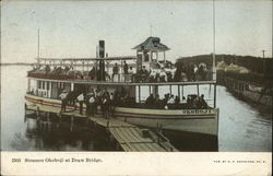 Steamer Okoboji at Draw Bridge Steamers Postcard Postcard Postcard