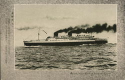 Japanese Steamer Postcard