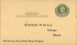 Station WMAQ Chicago, Illinois Postcard