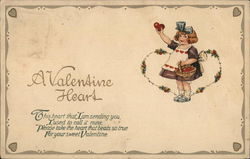 A Valentine Heart Children Postcard Postcard Postcard