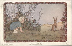 Good Evening, Mr. Hare Postcard