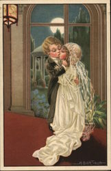 A Kiss in the Moonlight Postcard