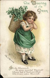 The Wearing of the Green St. Patrick's Day Postcard Postcard Postcard