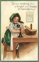 Here's Wishing You A Bright and Happy St. Patrick's Day Postcard Postcard Postcard