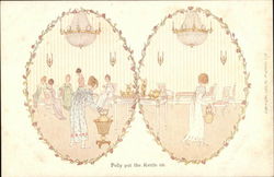 Polly put the kettle on Postcard Postcard