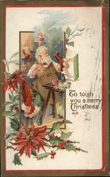 To Wish You a Merry Christmas Santa Claus Postcard Postcard Postcard