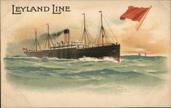 Leyland Line Steamers Postcard Postcard Postcard