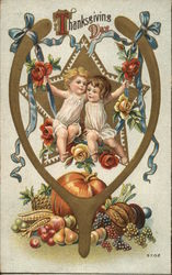 Thanksgiving Day Children Postcard Postcard Postcard