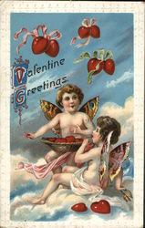 Valentine Greetings Cupid Postcard Postcard Postcard