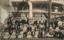 "In the Phillipines" - The Taft Party On Board the "Manchuria" Presidents Postcard Postcard Postcard