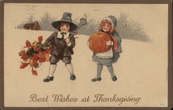 Thanksgiving Children Postcard Postcard Postcard