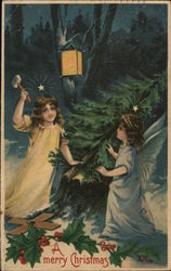 A Merry Christmas Angels Postcard Postcard Postcard