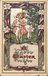 A Happy Easter to You With Children Postcard Postcard Postcard